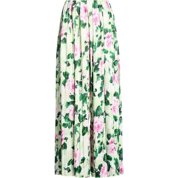 Pantaloni da donna in bianco neve a fiori plissè a vita alta Seventy Venezia Seventy Venezia