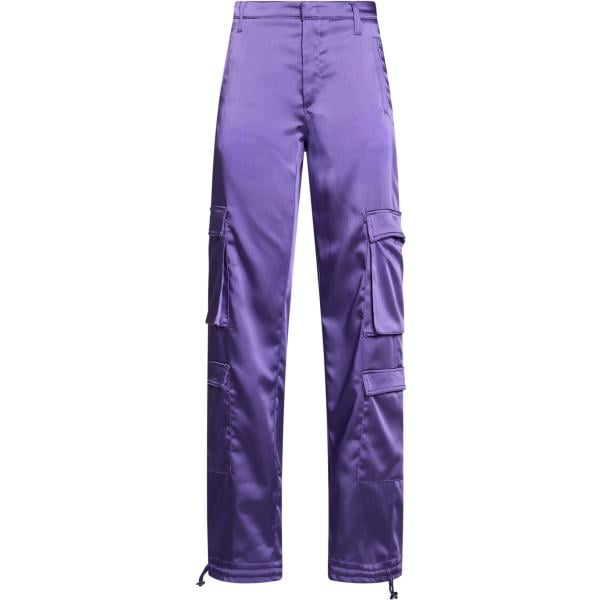 Pantaloni cargo da donna a vita alta con zip Dondup