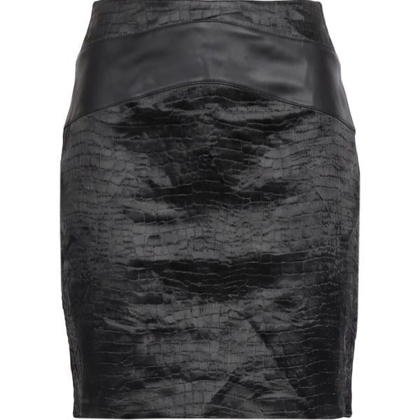 Minigonna da donna in grigio scuro con stampe effetto scamosciato corto Wolford Wolford