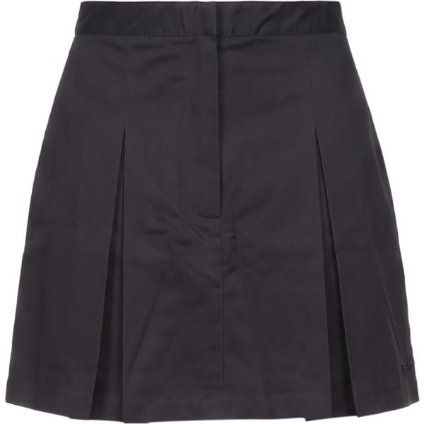 Minigonna da donna in viola scuro plissè corto con zip in cotone Sporty & Rich Sporty & Rich