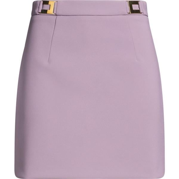 Minigonna da donna in rosa chiaro corto Elisabetta Franchi Elisabetta Franchi