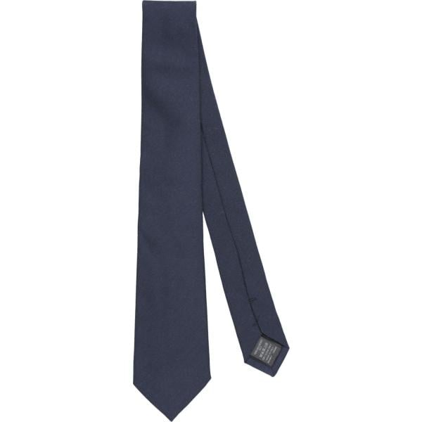 cravatte Dunhill blu tinta unita