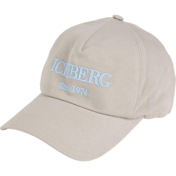 cappelli con visiera Iceberg grigio tinta unita