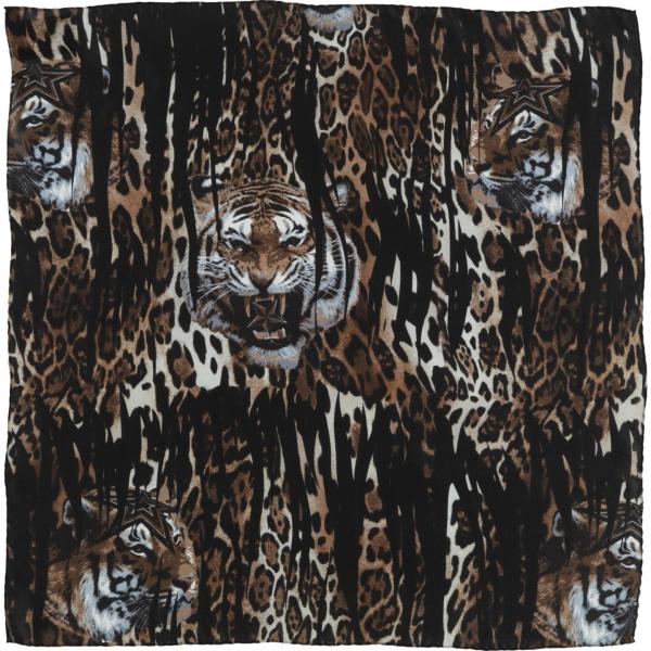 sciarpa da donna in nero pece animalier Philipp Plein