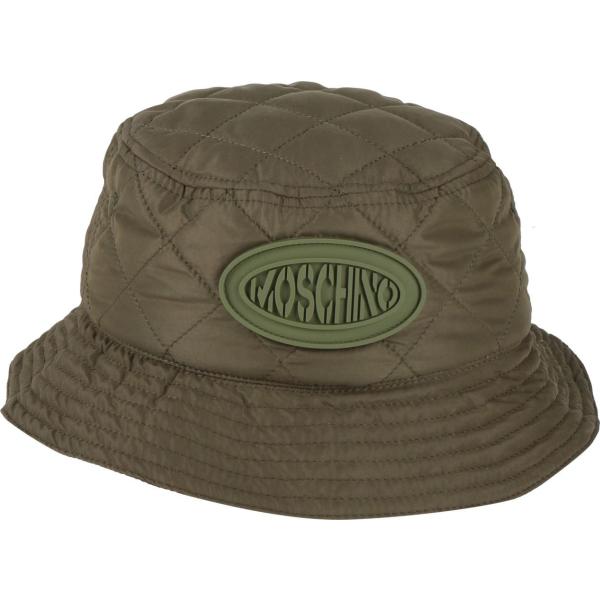 cappelli Moschino verde tinta unita