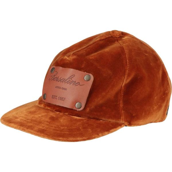 cappelli con visiera Borsalino rosso tinta unita