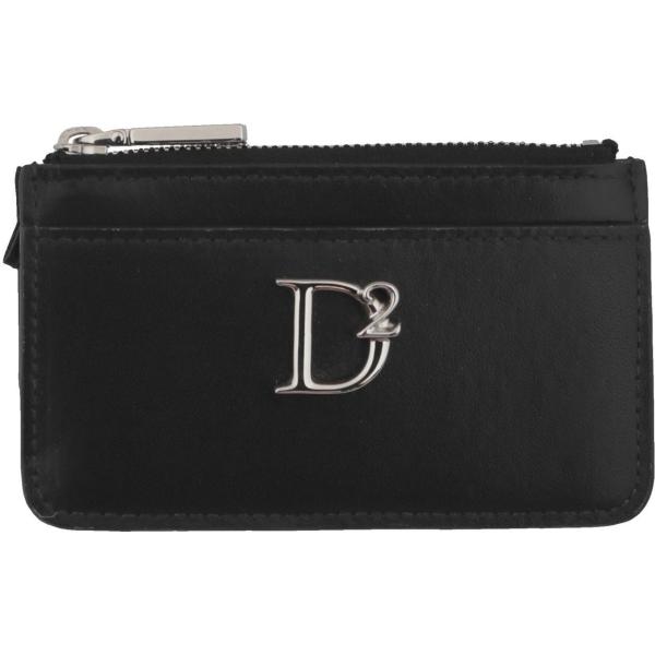 portafogli Dsquared2 nero tinta unita