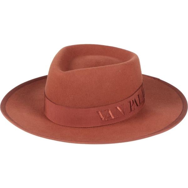 cappelli Van Palma marrone tinta unita
