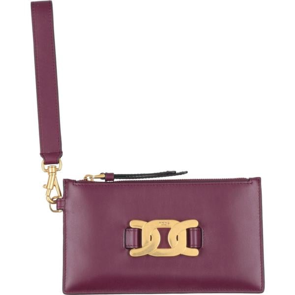 pochette Tods viola tinta unita