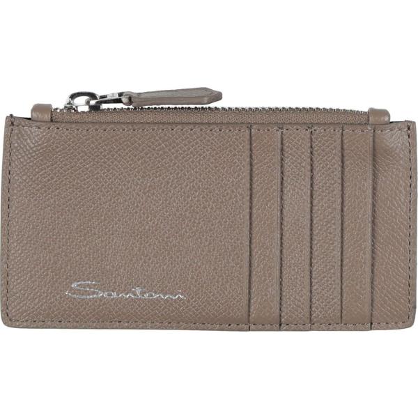 portafogli Santoni marrone tinta unita