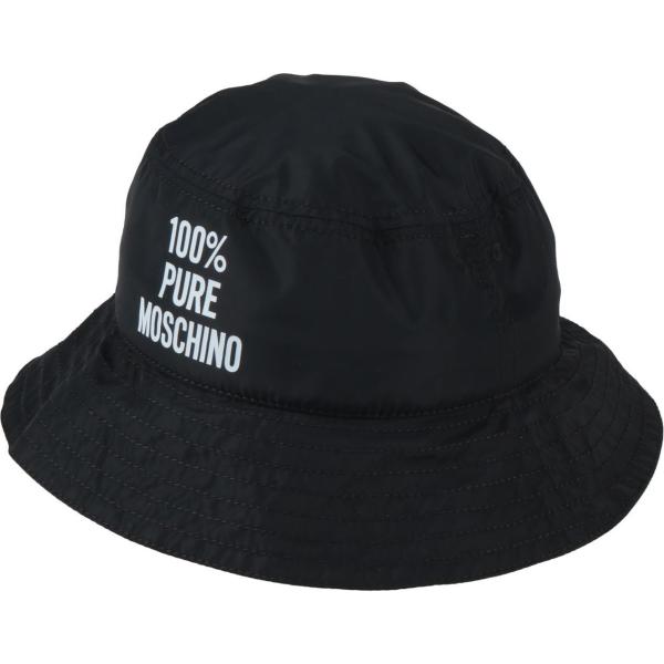 cappelli Moschino nero con stampe