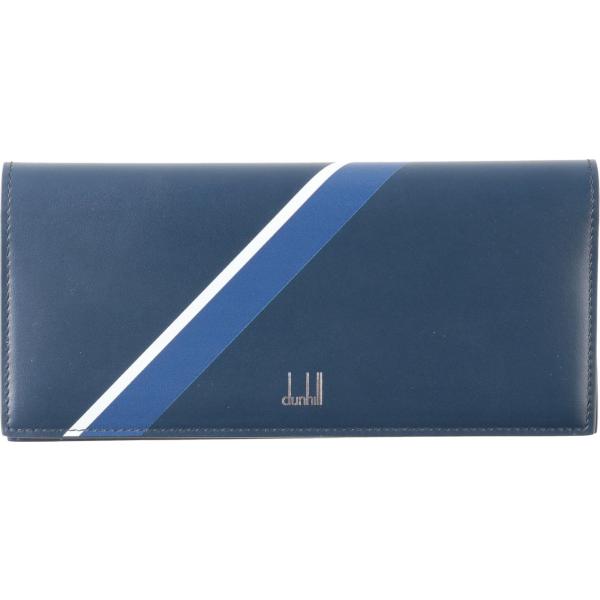 portafogli Dunhill blu con stampe
