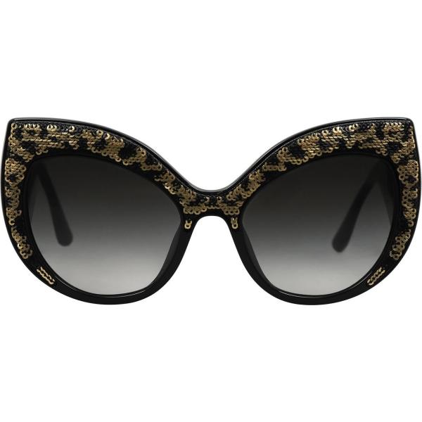 occhiali da sole Dolce&Gabbana nero tinta unita