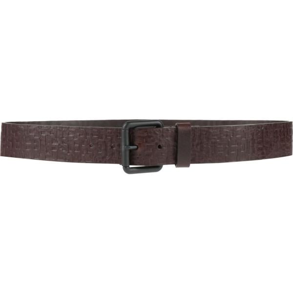 cinture Diesel marrone tinta unita