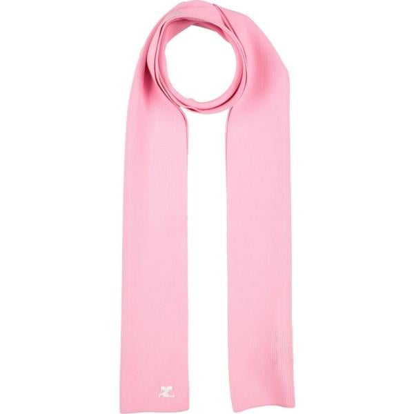 sciarpe Courrèges rosa tinta unita