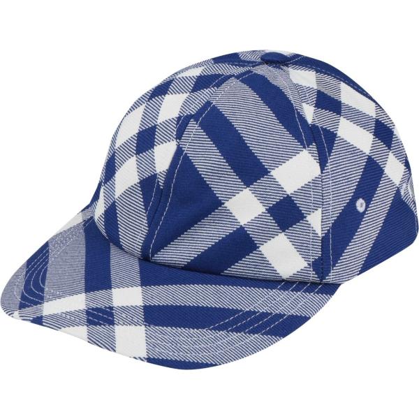 cappelli con visiera Burberry grigio scozzese