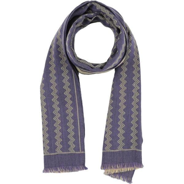 Sciarpa da donna in viola scuro con stampe in lana Missoni Missoni