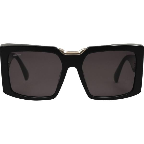 occhiali da sole Max Mara nero tinta unita