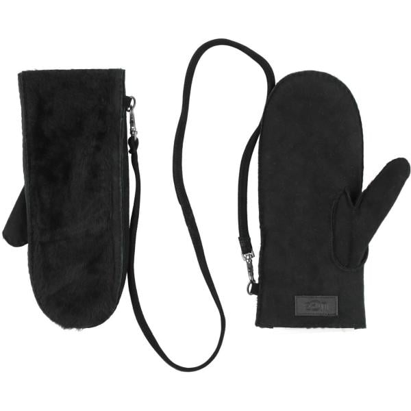 Guanti da donna in nero pece effetto scamosciato in montone Ugg Ugg