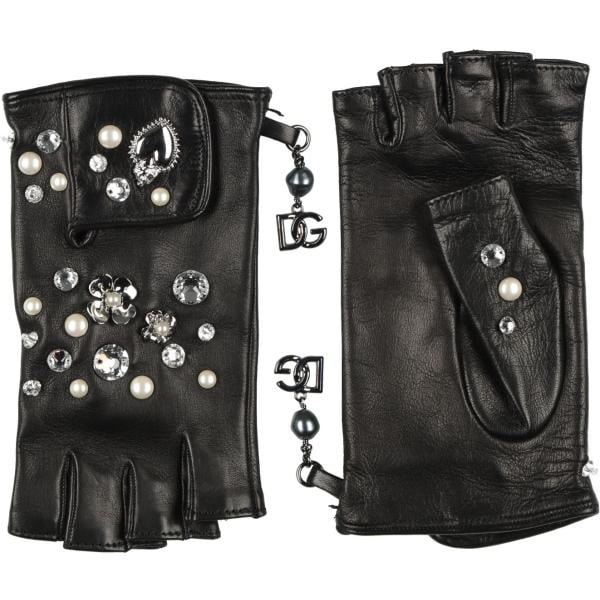 guanti Dolce&Gabbana bianco tinta unita