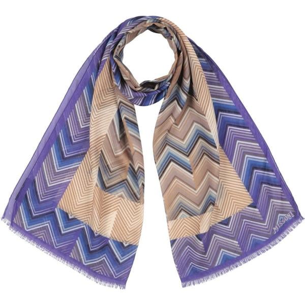 sciarpe Missoni marrone con stampe