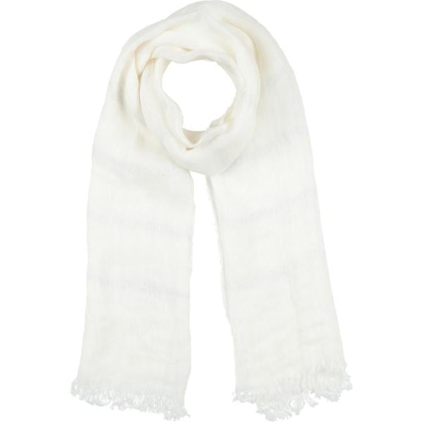 sciarpe 120% Lino bianco tinta unita