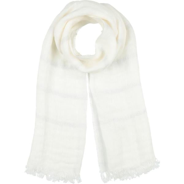 sciarpe 120% Lino bianco tinta unita