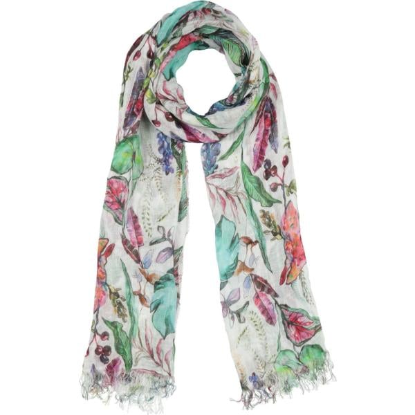 sciarpe 120% Lino bianco a fiori