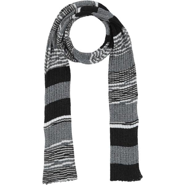 Sciarpa da donna in grigio scuro effetto laminato in lana Missoni Missoni