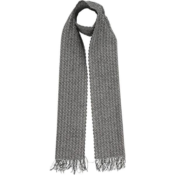 Sciarpa da donna in grigio scuro con stampe effetto laminato in viscosa Missoni Missoni