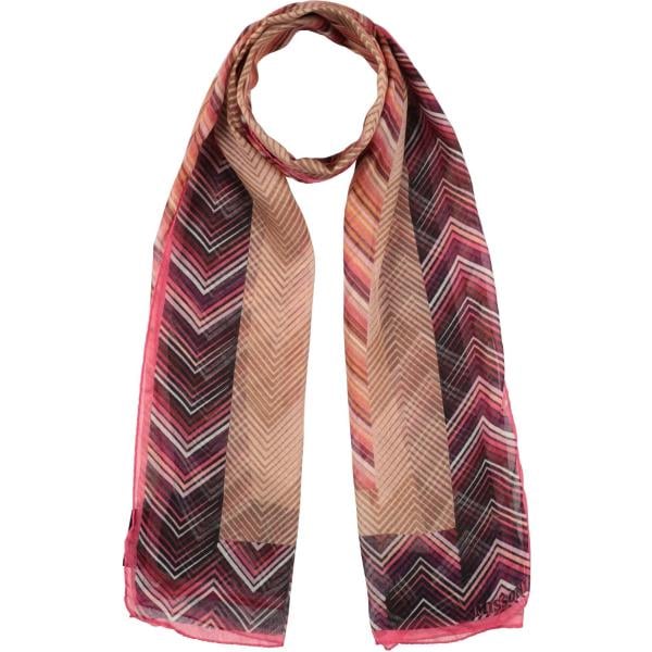 Sciarpa da donna in marrone scuro con stampe Missoni Missoni