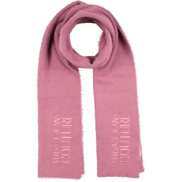 Sciarpa da donna in rosa scuro lavorato a maglia in acrilico Versace Jeans Couture Versace Jeans Couture