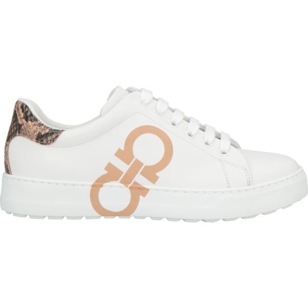 sneakers Ferragamo bianco con stampe