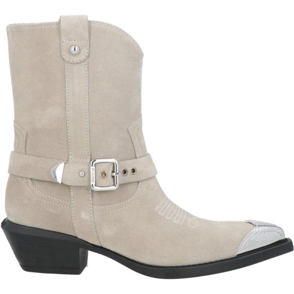 stivaletti texani Pinko grigio tinta unita