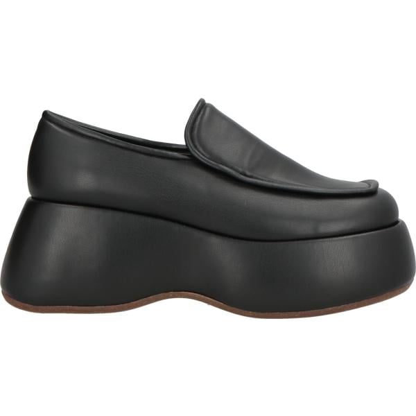 mocassini Themoirè nero tinta unita