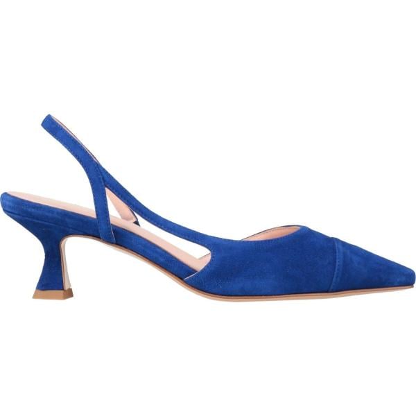 décolleté Anna F. blu tinta unita