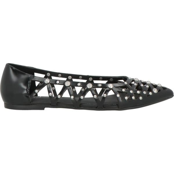 Ballerine da donna in bianco neve con borchie a punta in pelle Ash Ash