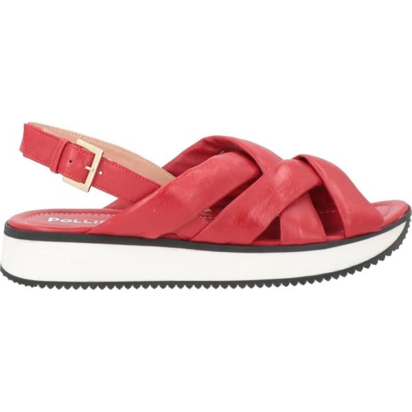 Sandali in pelle da donna a punta tonda slingback in pelle Pollini Pollini