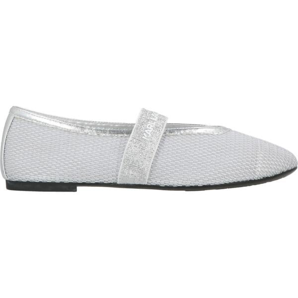 ballerine Karl Lagerfeld bianco tinta unita