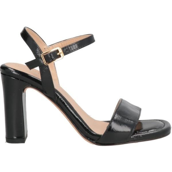 sandali in pelle Unisa nero tinta unita