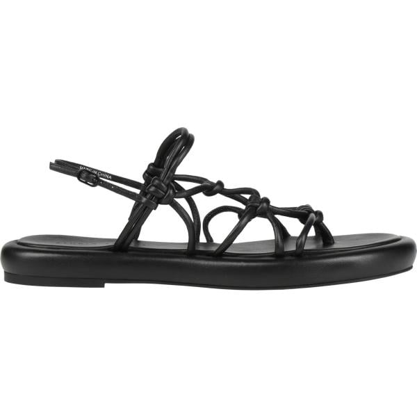 Infradito da donna in bianco neve a punta tonda slingback in pelle Studio Amelia Studio Amelia