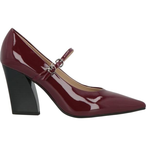 Décolleté da donna in marrone scuro con tacco a punta in pelle Pinko