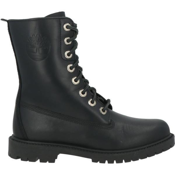 Stivaletti da donna con stringhe in nero pece a punta tonda in pelle Timberland