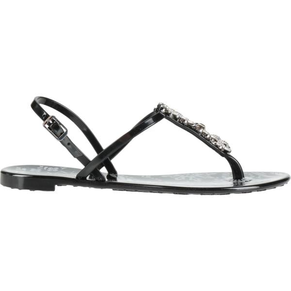 Infradito da donna in bianco neve a punta tonda slingback Baldinini