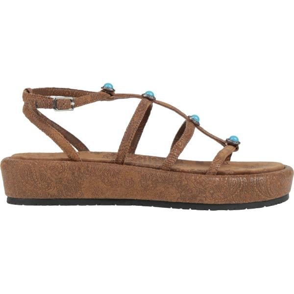 Sandali alla schiava da donna in bianco neve con perle a punta tonda con fibbia in pelle Arizona Love Arizona Love