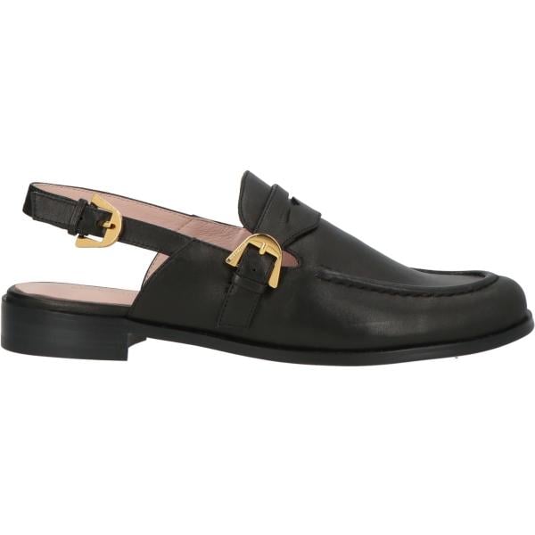 Ballerine da donna in bianco neve a punta tonda slingback in pelle Coccinelle
