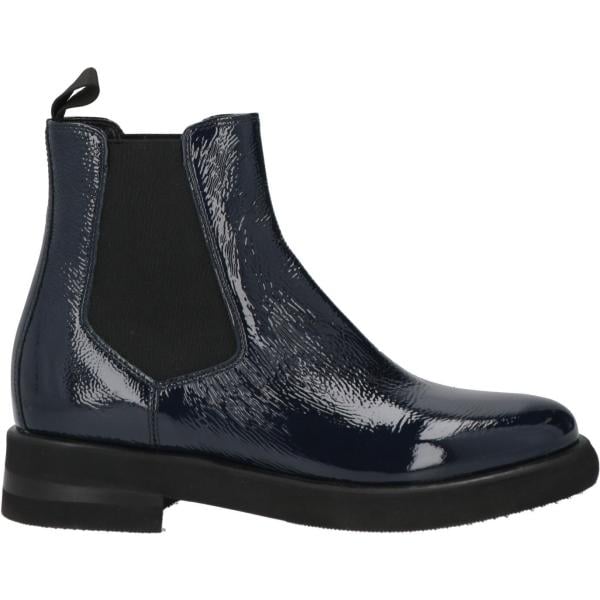 Stivaletti chelsea da donna in nero pece con tacco a punta tonda in pelle Triver Flight Triver Flight