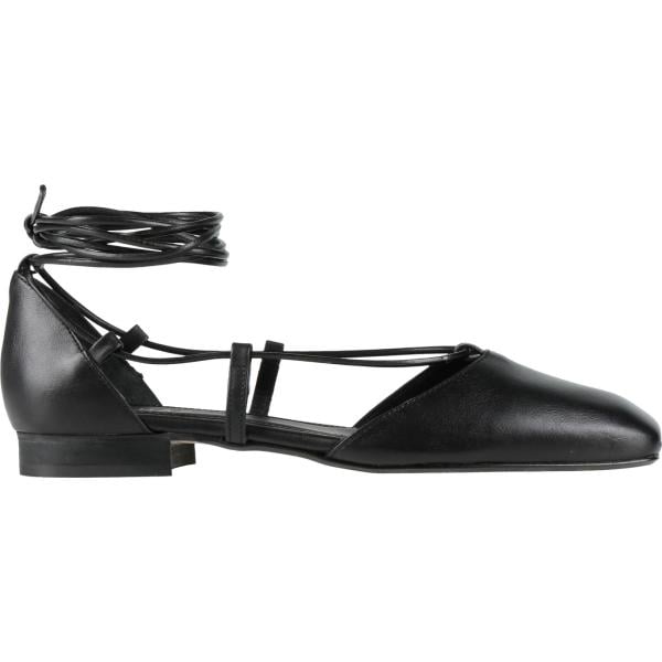 Ballerine da donna in bianco neve a punta tonda in pelle Alohas