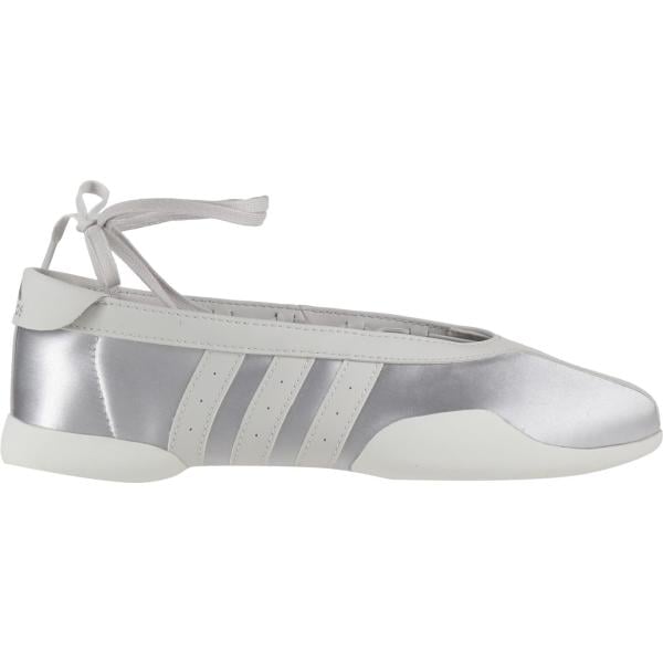 Ballerine da donna in grigio chiaro a punta tonda con lacci Adidas Adidas
