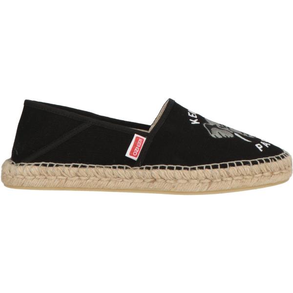 Espadrillas da donna in bianco neve a punta tonda Kenzo